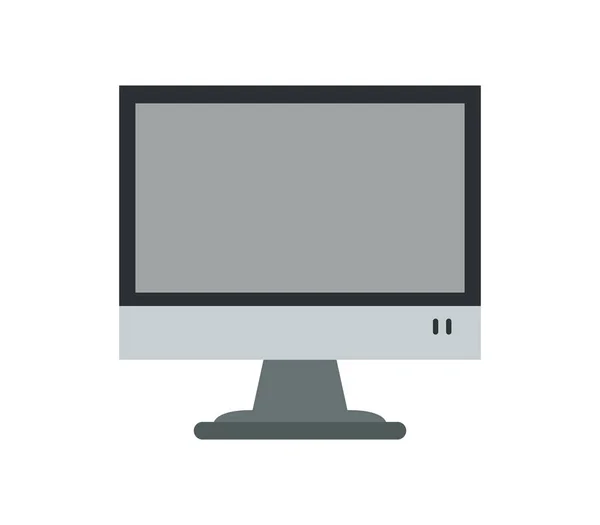 Monitor Symbol Auf Weißem Hintergrund — Stockvektor