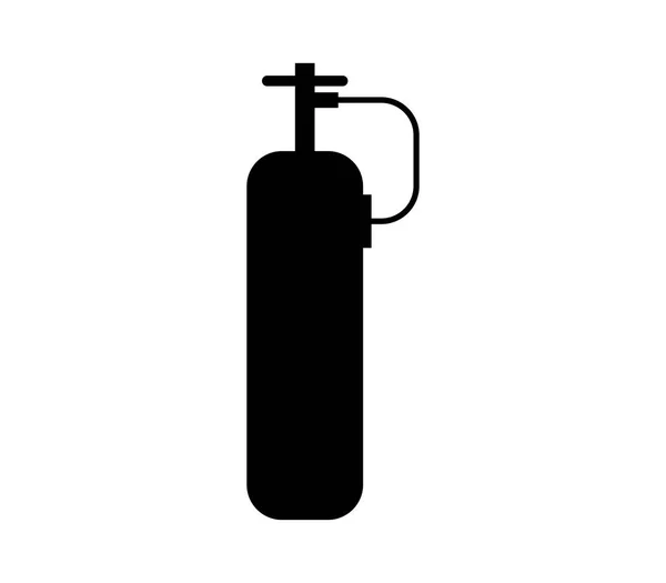 氧气罐图标白色背景 — 图库矢量图片