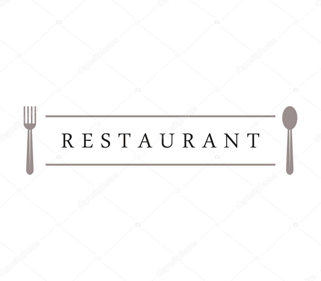 Restaurant logo on white background