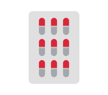 Hapları simgesi beyaz arka plan üzerinde