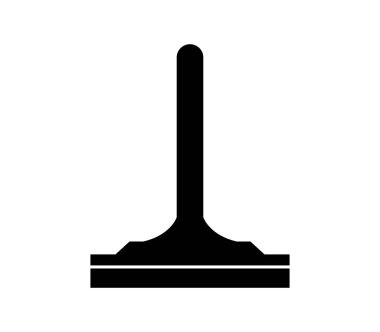 Tuvalette pencere simgesi beyaz arka plan üzerinde