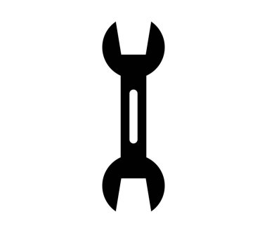 Beyaz arka plan üzerinde Wrench kutsal kişilerin resmi