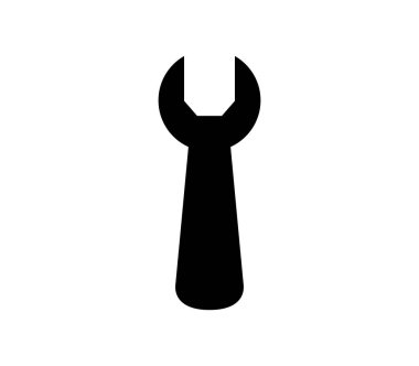 Beyaz arka plan üzerinde Wrench kutsal kişilerin resmi