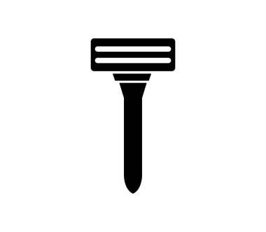 ustura simgesi beyaz arka plan üzerinde