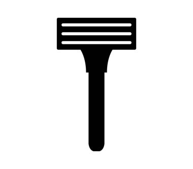 ustura simgesi beyaz arka plan üzerinde