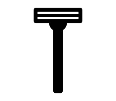 ustura simgesi beyaz arka plan üzerinde