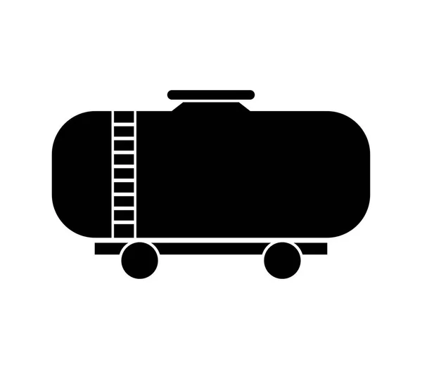 铁路罐车图标白色背景 — 图库矢量图片