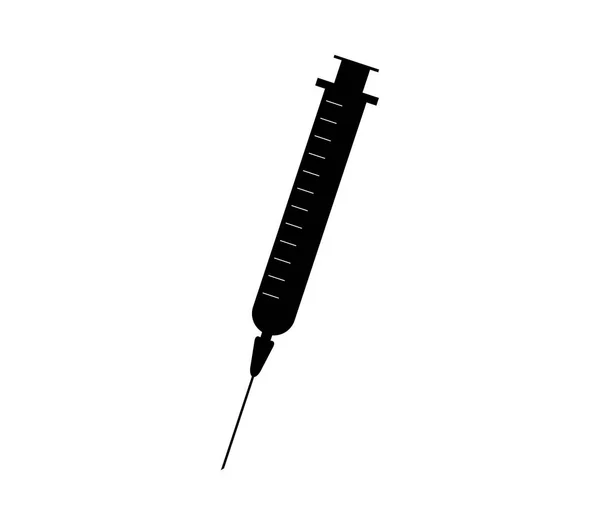 白色背景的注射器图标 — 图库矢量图片