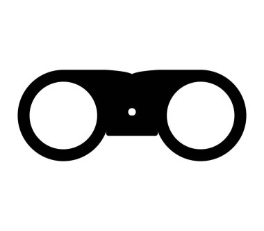 Spyglass simgesi beyaz arka plan üzerinde