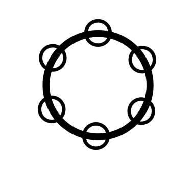 Tef simgesi beyaz arka plan üzerinde