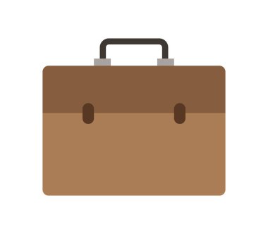 bavul simgesi beyaz arka plan üzerinde çalışmak