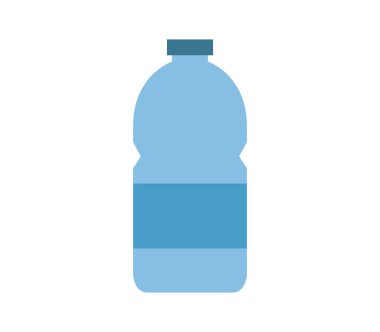 Beyaz arkaplanda su şişesi simgesi