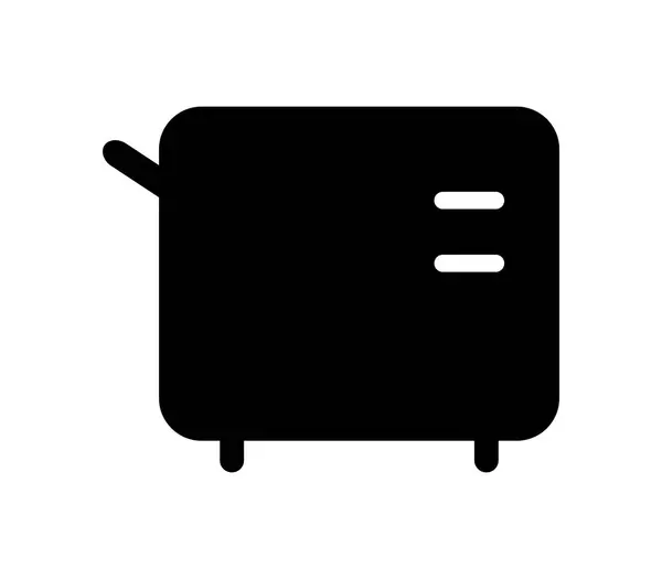 Toaster Icon White Background — Stock Vector