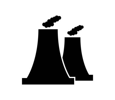 Beyaz arkaplanda endüstri simgesi