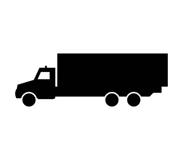 Truck Icon White Background — Stock Vector