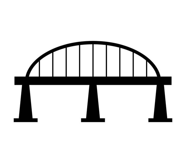 bridge icon on white background