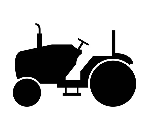 Icono Del Tractor Sobre Fondo Blanco — Vector de stock