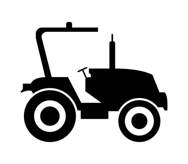 Traktor Symbol Auf Weißem Hintergrund — Stockvektor