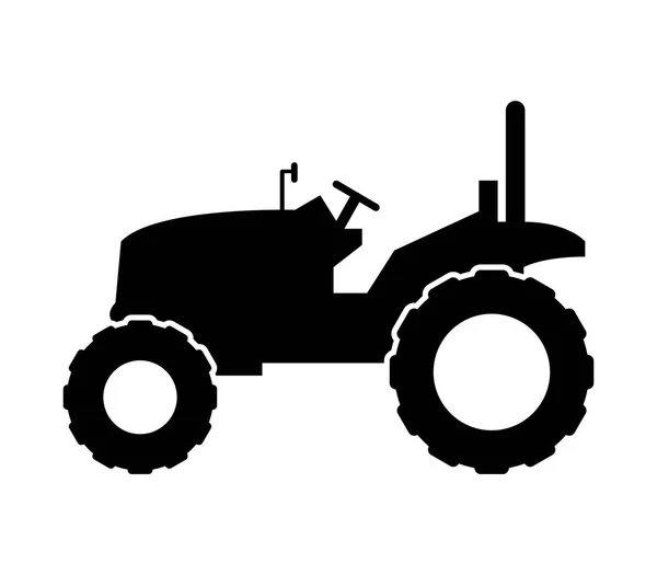 Icono Del Tractor Sobre Fondo Blanco — Vector de stock