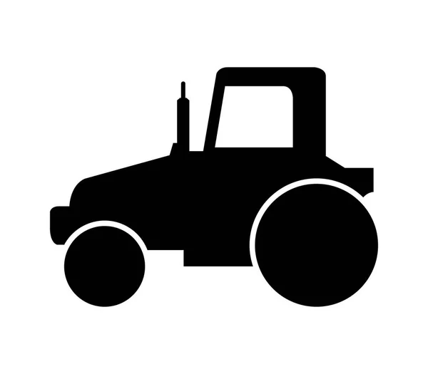 Tractor Icon White Background — Stock Vector