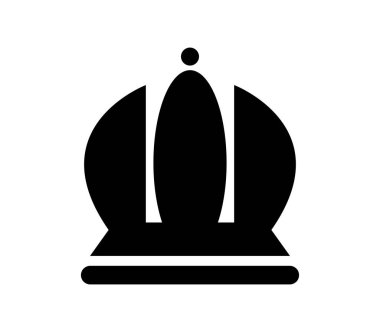 Taç simgesi beyaz arka plan üzerinde