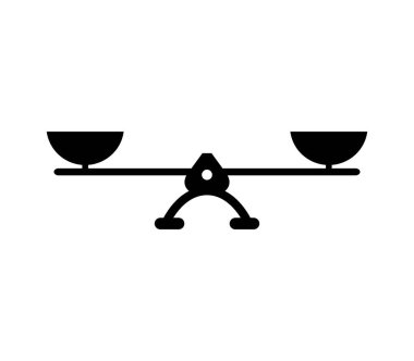 simge vektör beyaz arka plan üzerinde ölçekler