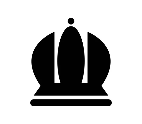 白い背景の上の王冠アイコン — ストックベクタ