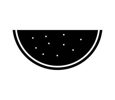 Beyaz arkaplanda karpuz simgesi