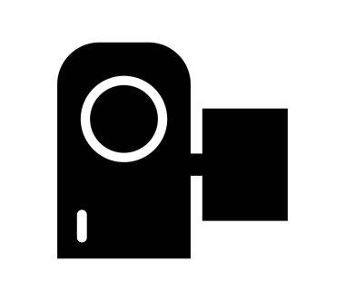 video kamera simgesi beyaz arka plan üzerinde