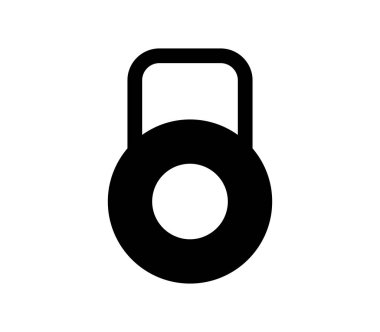 Beyaz arkaplanda ağırlık simgesi