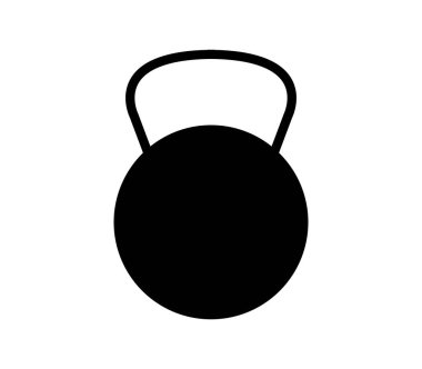 Beyaz arkaplanda ağırlık simgesi