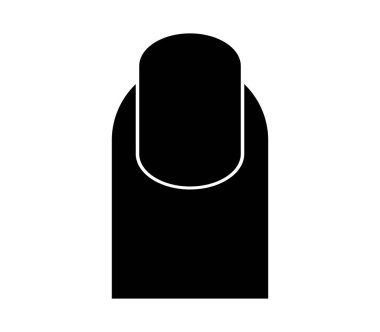 Beyaz arkaplanda tırnak simgesi