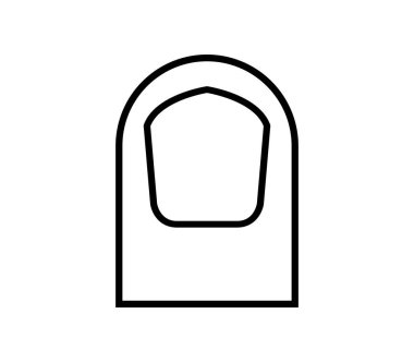 Beyaz arkaplanda tırnak simgesi