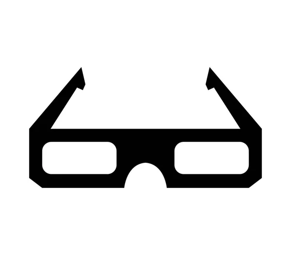 Kinobrille Symbol Auf Weißem Hintergrund — Stockvektor