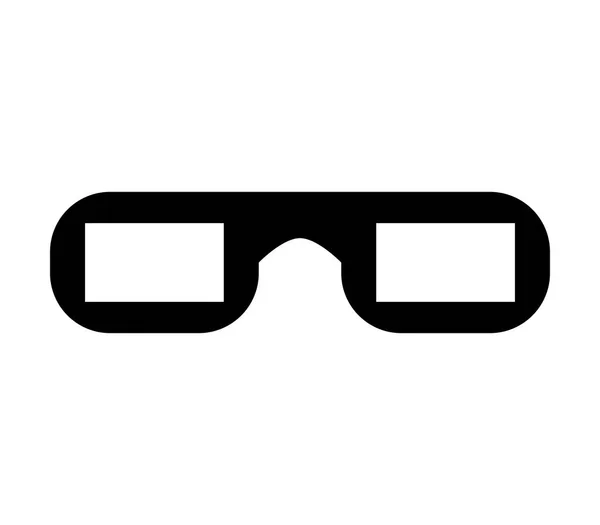 Ícone Óculos Cinema Fundo Branco —  Vetores de Stock