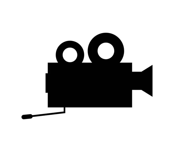 Піктограма Відеокамери Білому Тлі — стоковий вектор