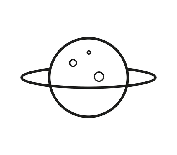 Icoana Planetei Fundal Alb — Vector de stoc