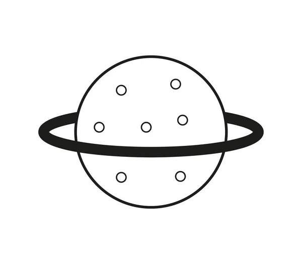 Icoana Planetei Fundal Alb — Vector de stoc