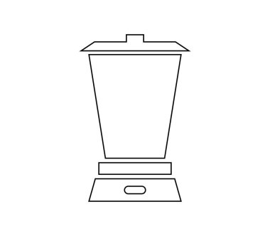 Beyaz arka plan üzerinde blender simgesi