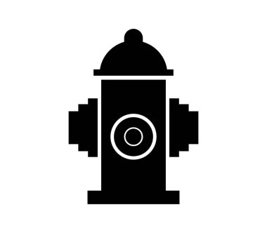 hidrant simgesi beyaz arka plan üzerinde