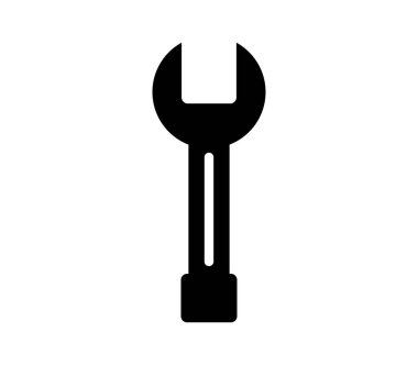 wrench icon on a white background