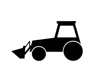 Kazı simgesi beyaz arkaplanda vektör ile gösterilmiştir