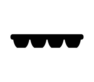 Beyaz arkaplanda buz tepsisi simgesi