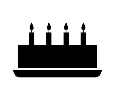 pasta simgesi beyaz arka plan üzerinde