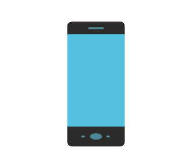 Beyaz arka plan üzerinde akıllı telefon simgesi