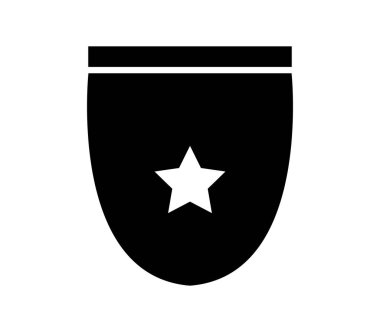 beyaz zemin üzerinde kalkan simgesi