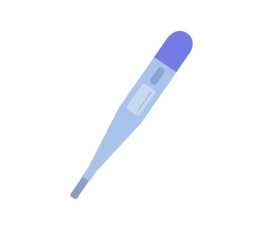 Beyaz arkaplanda termometre simgesi