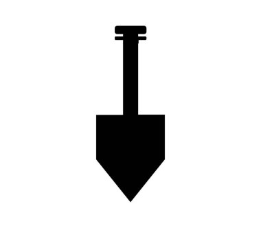 Beyaz arkaplanda vektör ile gösterilen mala simgesi