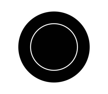 Beyaz arkaplanda mutfak düz simgesi