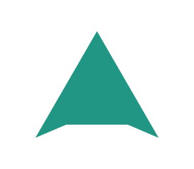 Beyaz arkaplanda ok simgesi